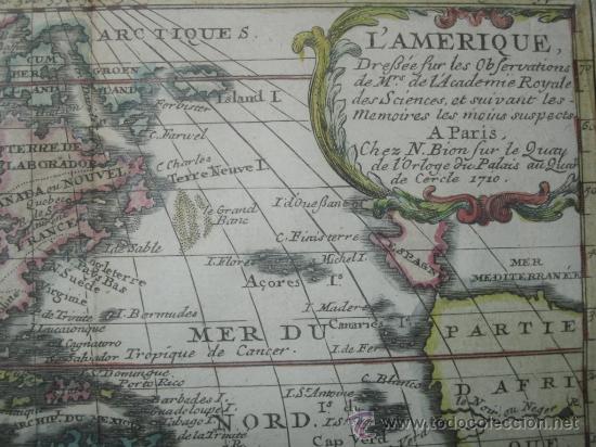Arte: Mapa de Am&eacute;rica, Bion, 1710 - Foto 5