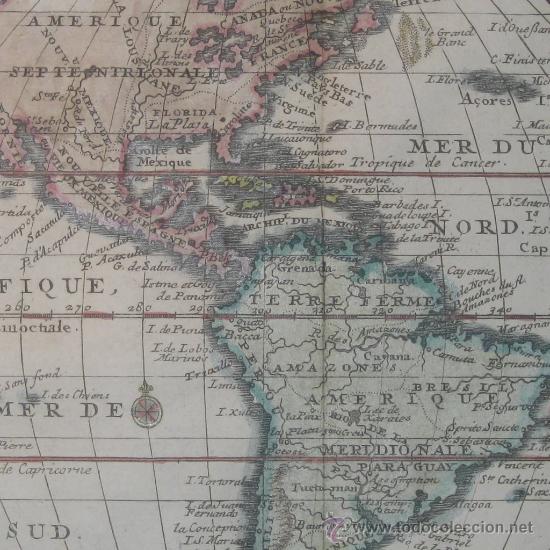 Arte: Mapa de Am&eacute;rica, Bion, 1710 - Foto 1