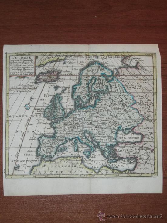 Arte: Mapa de Europa, Bion, 1710 - Foto 2
