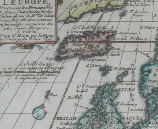 Arte: Mapa de Europa, Bion, 1710 - Foto 3
