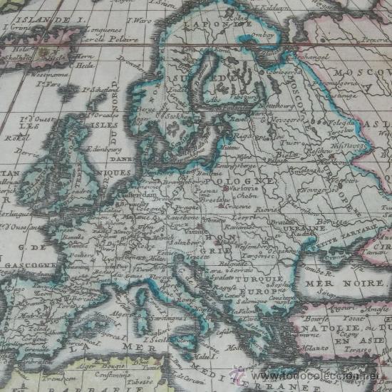 Arte: Mapa de Europa, Bion, 1710 - Foto 1