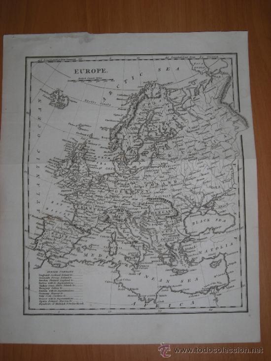 Arte: Mapa de  Europa, Cooke,1807 - Foto 1