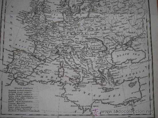 Arte: Mapa de  Europa, Cooke,1807 - Foto 3
