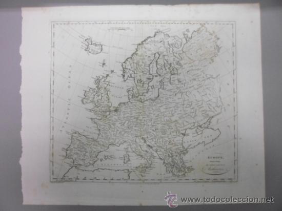 Arte: Mapa de Europa, 1787, Harrison - Foto 2