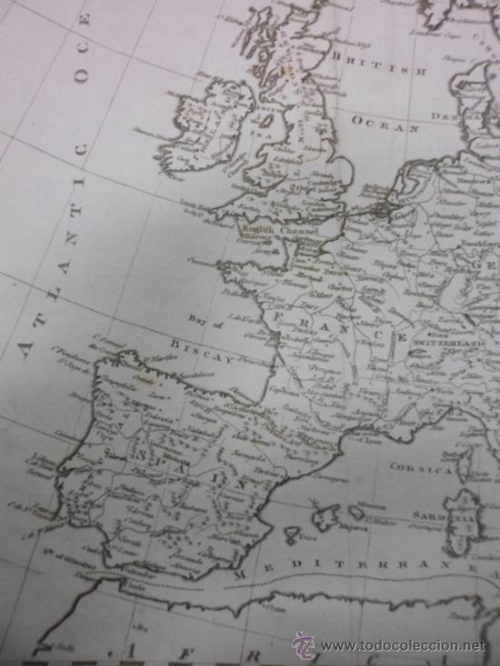 Arte: Mapa de Europa, 1787, Harrison - Foto 5