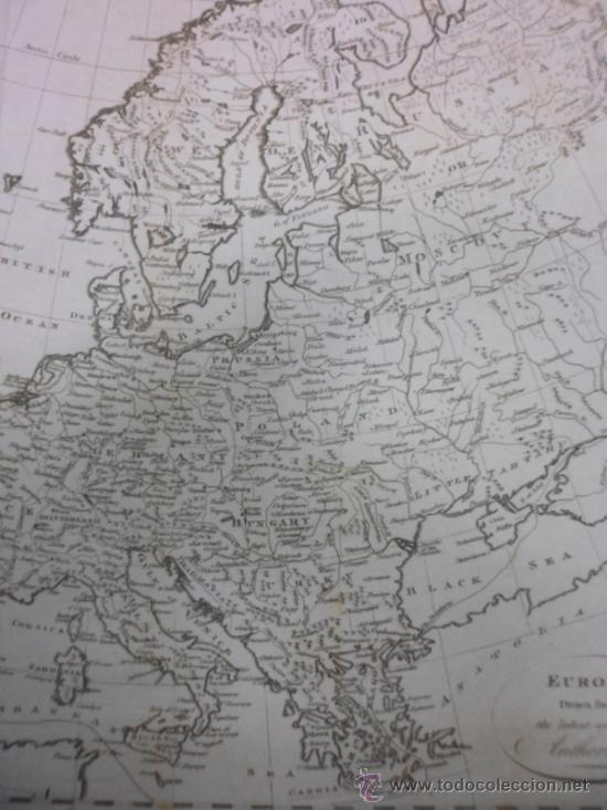 Arte: Mapa de Europa, 1787, Harrison - Foto 6