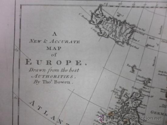 Arte: Mapa de Europa, 1770, Bowen - Foto 4