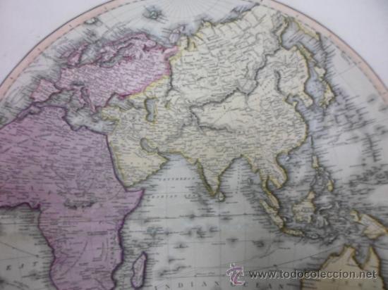 Arte: Gran mapa del Hemisferio Este, 1814, Thomson - Foto 5