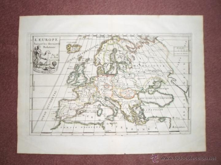 Arte: Mapa de Europa, 1689, Nicholas De Fer - Foto 1