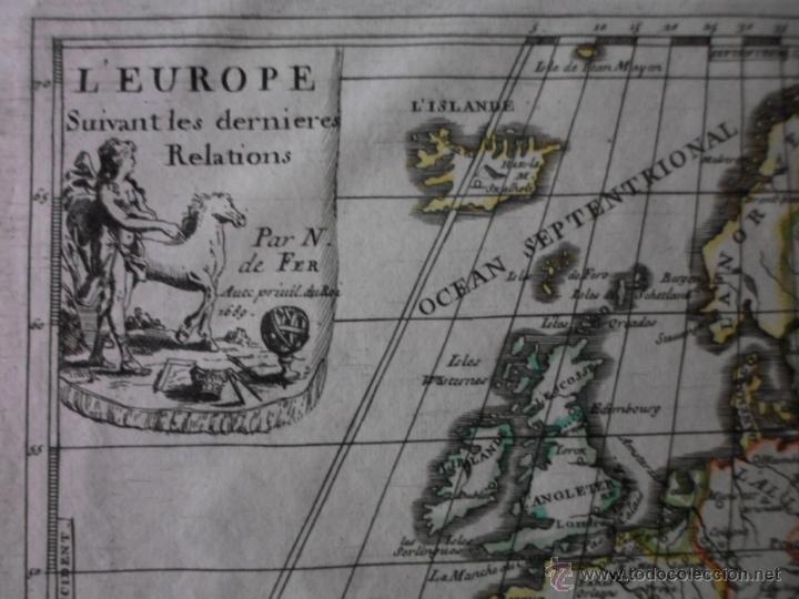Arte: Mapa de Europa, 1689, Nicholas De Fer - Foto 4