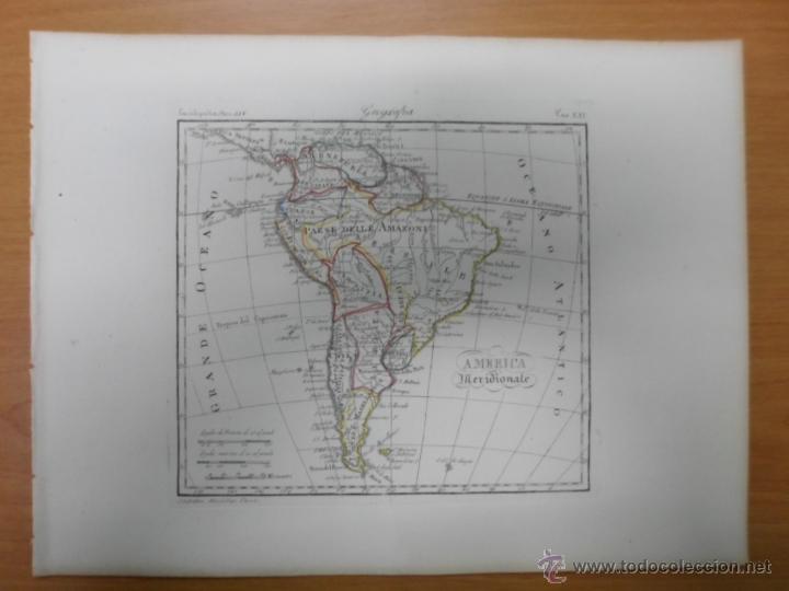 Arte: Mapa de sudamerica, 1847, An&oacute;nimo - Foto 1
