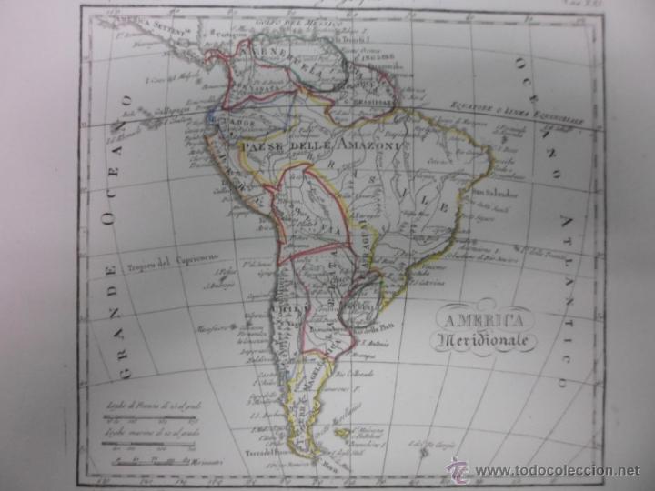 Arte: Mapa de sudamerica, 1847, An&oacute;nimo - Foto 3