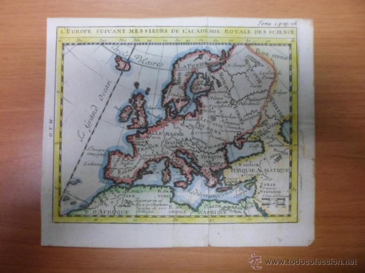 Arte: Mapa de Europa, 1725, Nice Chevigny - Foto 1