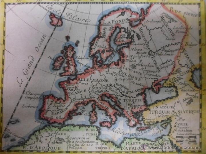 Arte: Mapa de Europa, 1725, Nice Chevigny - Foto 3