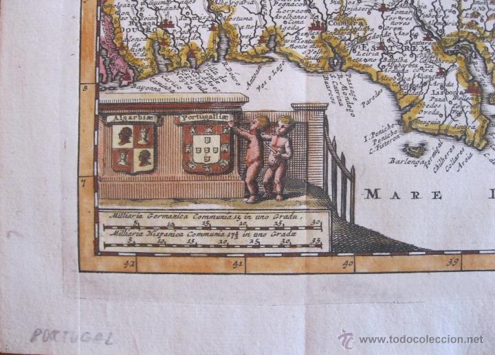 Arte: Mapa de Portugal, 1700.Pieter Van Der Aa. - Foto 4