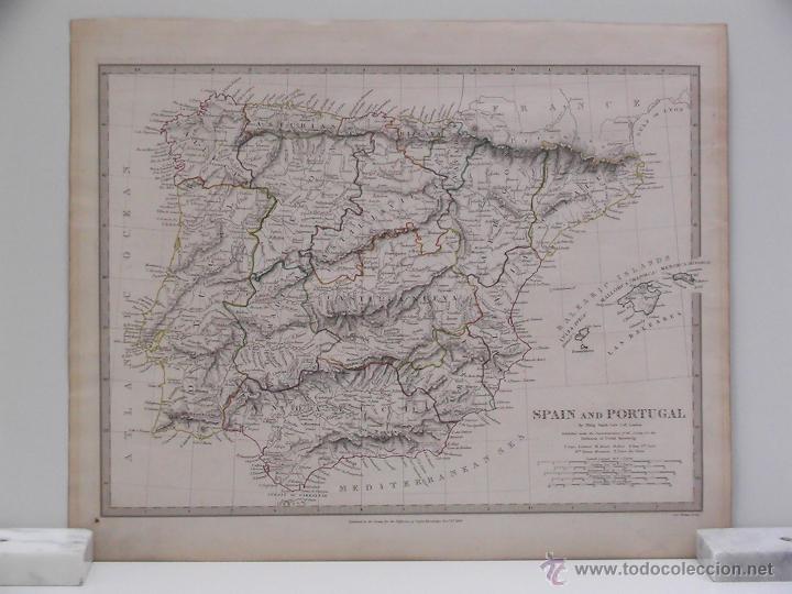 Arte: Mapa de Espa&ntilde;a y Portugal - Foto 1