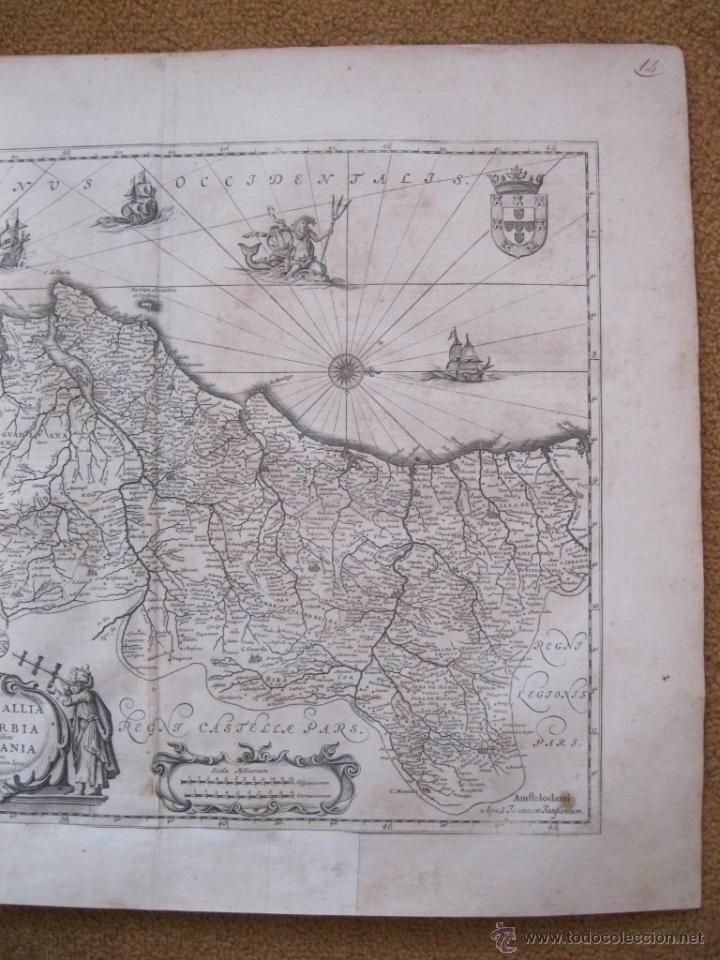 Arte: Mapa de Portugal, 1650. Janssonius - Foto 5 - 48810645