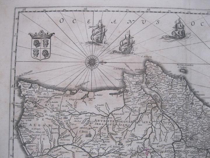 Arte: Mapa de Portugal, 1650. Janssonius - Foto 7 - 48810645