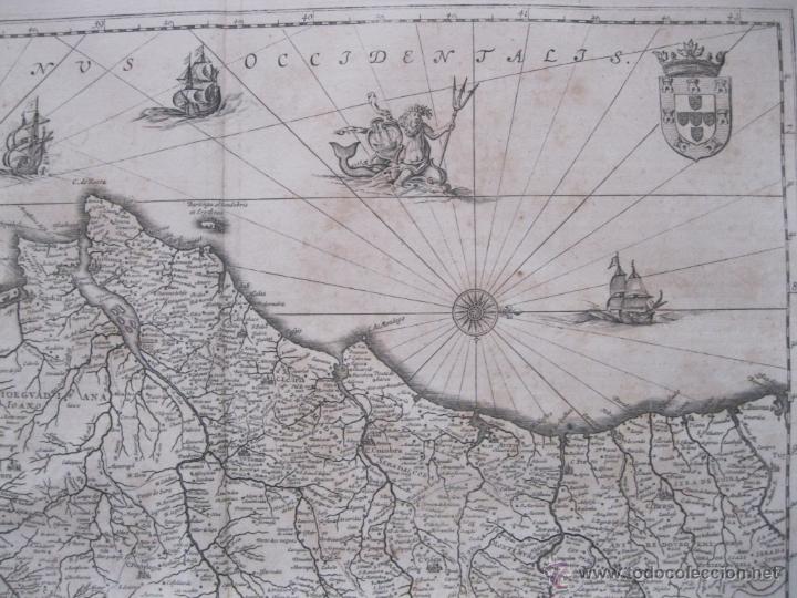 Arte: Mapa de Portugal, 1650. Janssonius - Foto 8 - 48810645