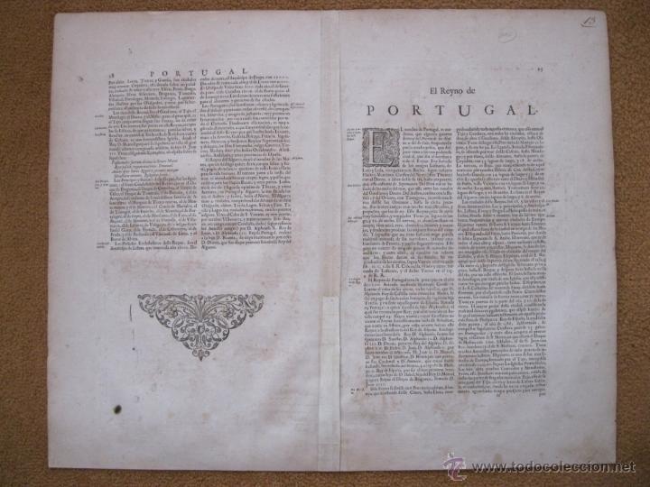 Arte: Mapa de Portugal, 1650. Janssonius - Foto 10 - 48810645