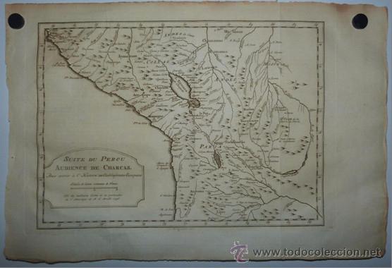 Arte: Mapa de Per&uacute;, 1771. Bellin - Foto 1