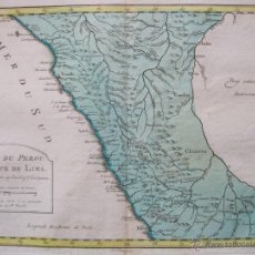 Arte: MAPA DE LA COSTA DE PERÚ, 1771.BELLIN