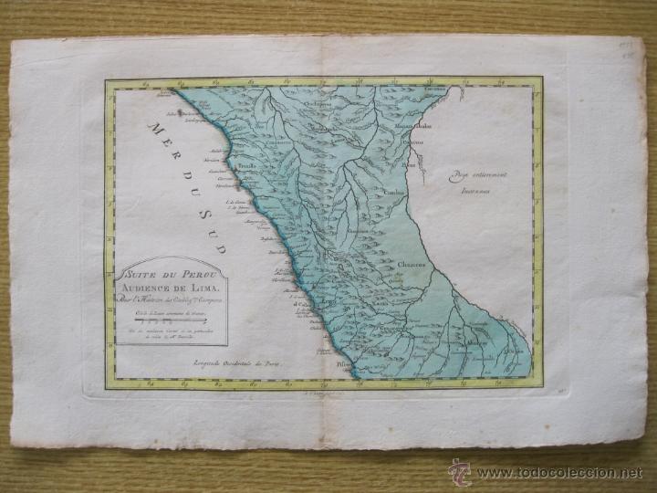 Arte: Mapa de  la costa de Per&uacute;, 1771.Bellin - Foto 3