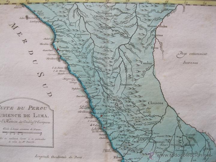 Arte: Mapa de  la costa de Per&uacute;, 1771.Bellin - Foto 4