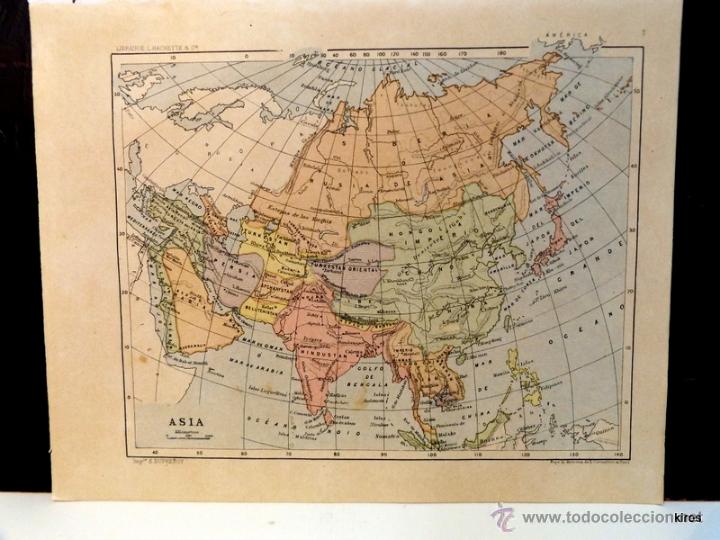 Arte: MAPA ANTIGUO DE ASIA - Foto 1