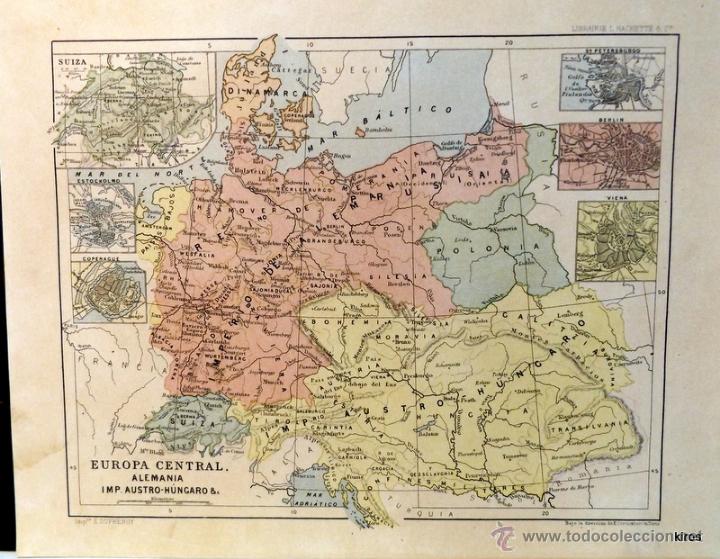 Arte: MAPA IMPERIO AUSTRO-HUNGARO - Foto 1