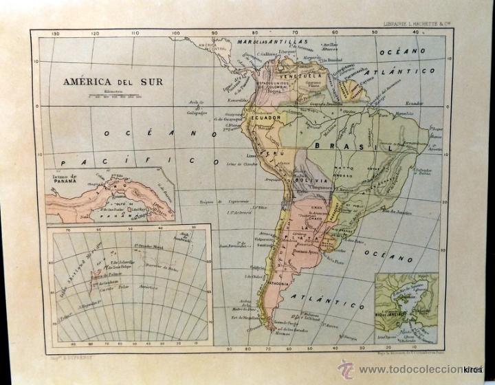 Arte: MAPA DE AMERICA DEL SUR - Foto 1