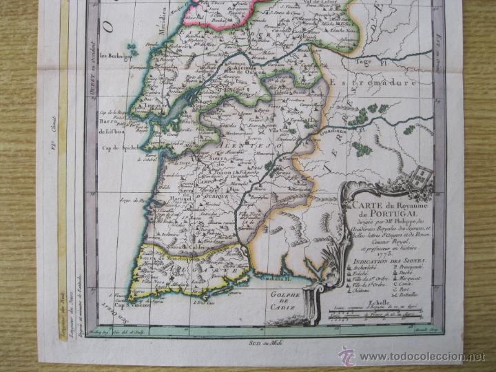 Arte: Mapa de Portugal, 1773. Moithe - Foto 5