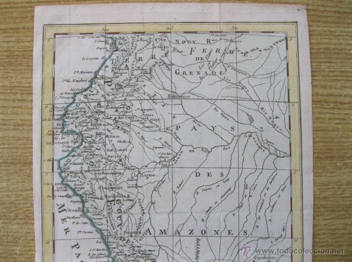 Arte: Mapa del antiguo Per&uacute;, 1780. Bellin - Foto 3