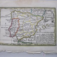 Arte: MAPA DE ESPAÑA Y PORTUGAL Y TEXTO, 1792. JOHN GIBSON. Lote 50578238