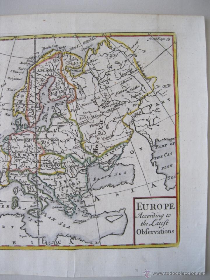 Arte: Mapa de Europa, 1744. Senex - Foto 2