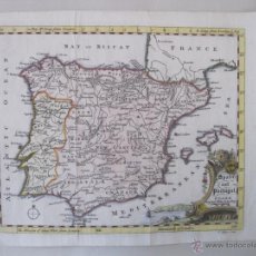 Arte: MAPA DE ESPAÑA Y PORTUGAL, 1749. JEFFERYS. Lote 50677329