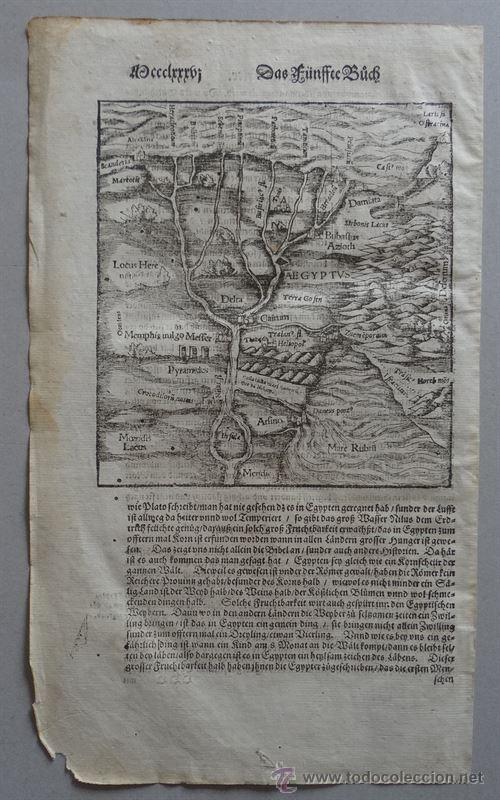 Art: El Nilo (Egipto), 1580. Sebastián Münster