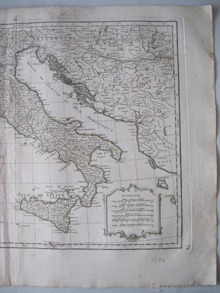 Arte: Mapa de Italia, 1770. Janvier - Foto 5