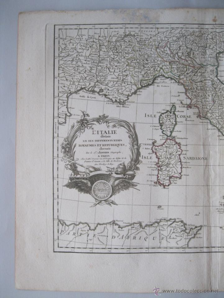 Arte: Mapa de Italia, 1770. Janvier - Foto 6