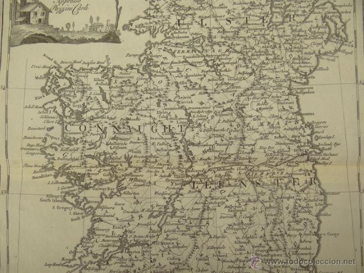 Arte: Mapa de Irlanda, 1797. Pazzini - Foto 4