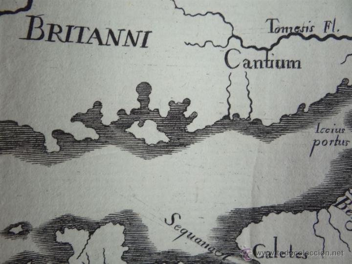 Arte: Mapa de Francia romana, 1680. - Foto 3