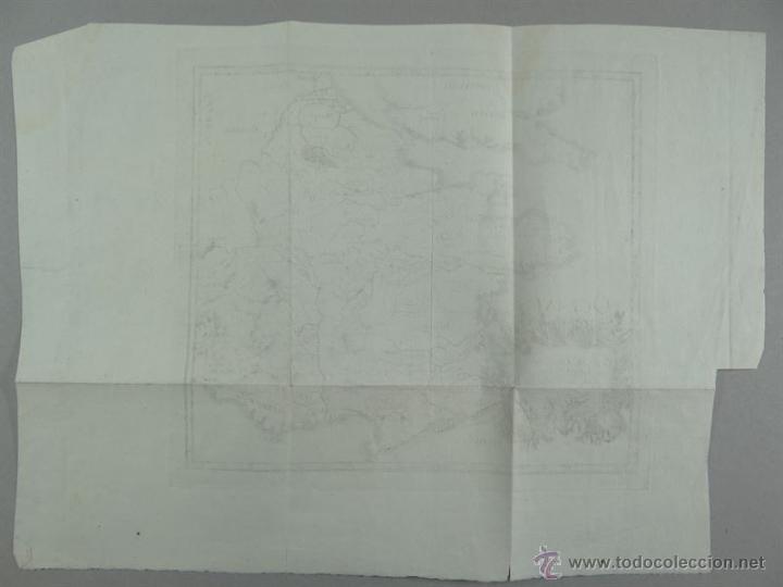 Arte: Mapa de Francia romana, 1680. - Foto 5