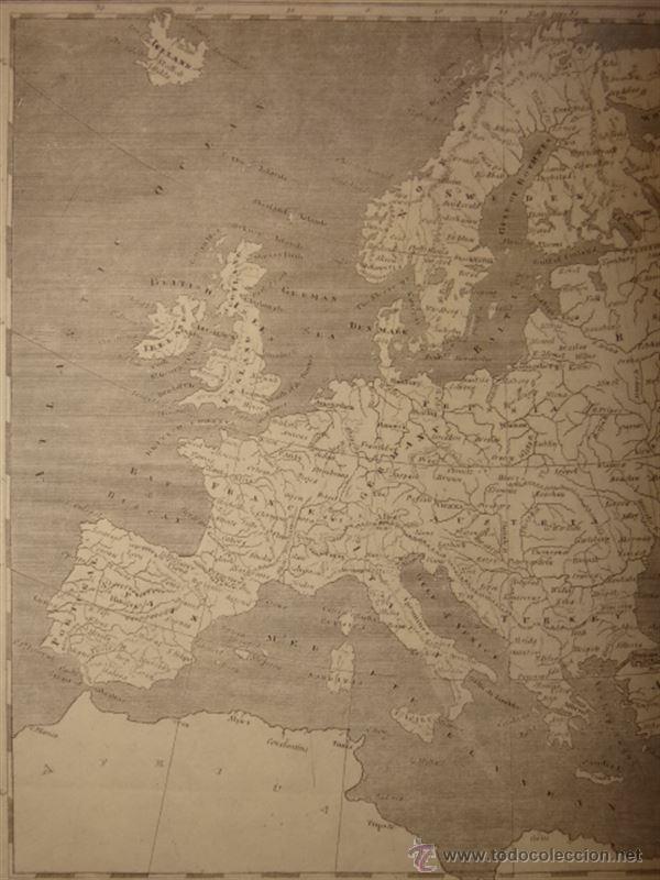 Arte: Mapa de Europa, 1805. - Foto 3