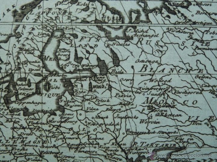 Arte: Mapa de Europa, 1740. Nicol&aacute;s Sanson - Foto 5
