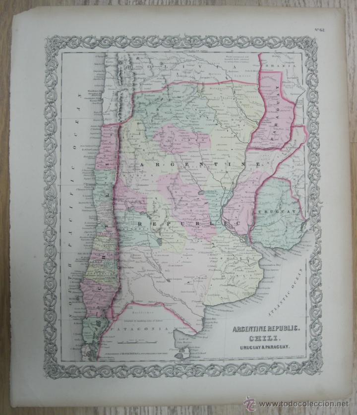 Mapa De Argentina Chile Paraguay Y Uruguay C Sold Through Direct Sale 53744657