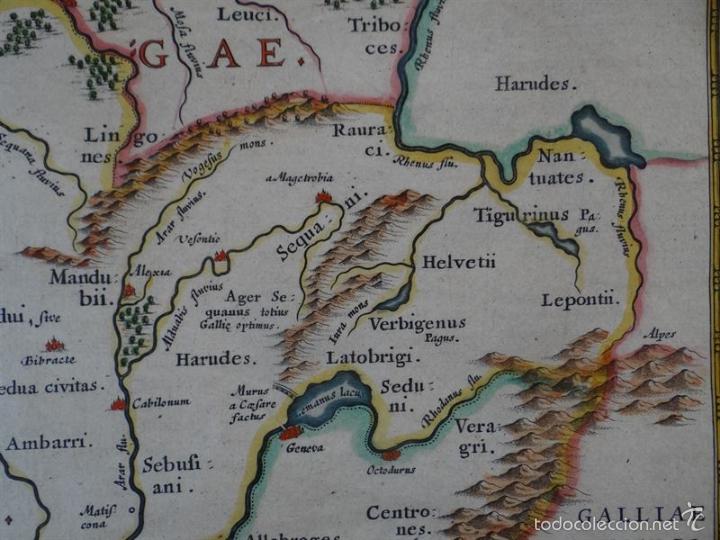 Arte: Antiguo mapa de Francia, 1663. Ortelius - Foto 6