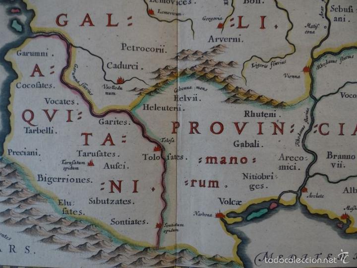 Arte: Antiguo mapa de Francia, 1663. Ortelius - Foto 7