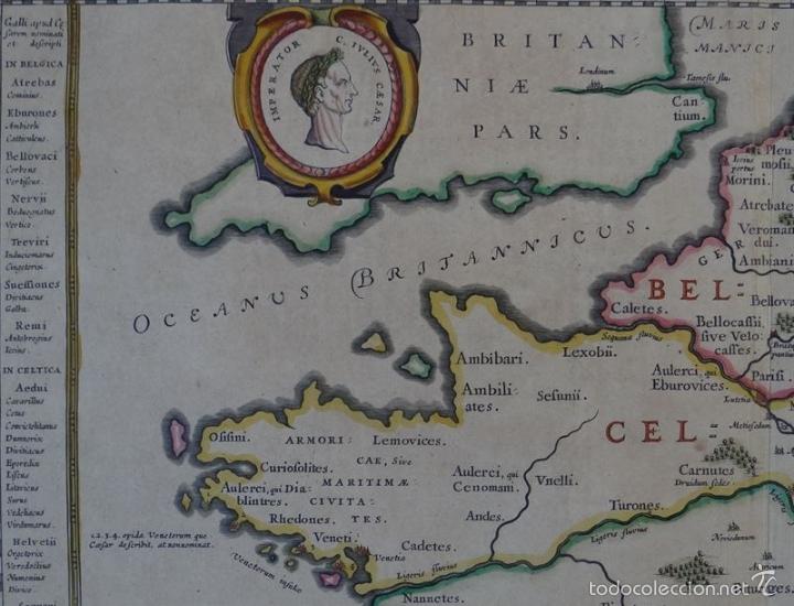 Arte: Antiguo mapa de Francia, 1663. Ortelius - Foto 9
