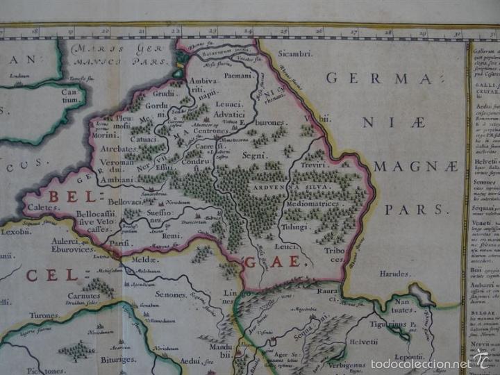 Arte: Antiguo mapa de Francia, 1663. Ortelius - Foto 10