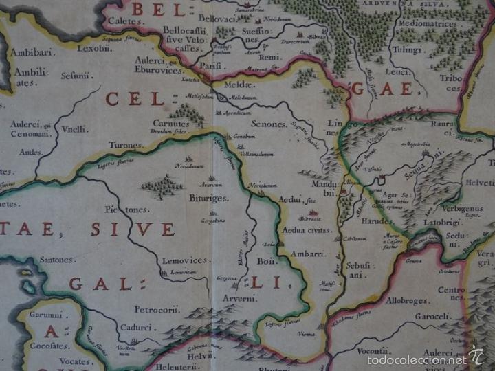 Arte: Antiguo mapa de Francia, 1663. Ortelius - Foto 11